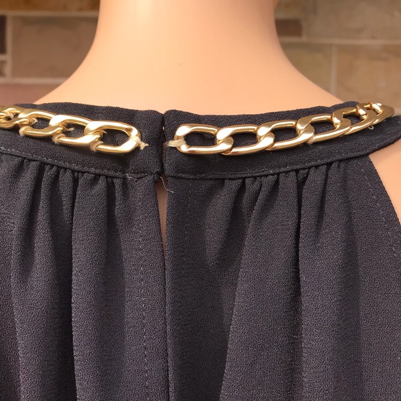 Calvin Klein Halter Dress Chain Detail Size 16W - Picture 6 of 8